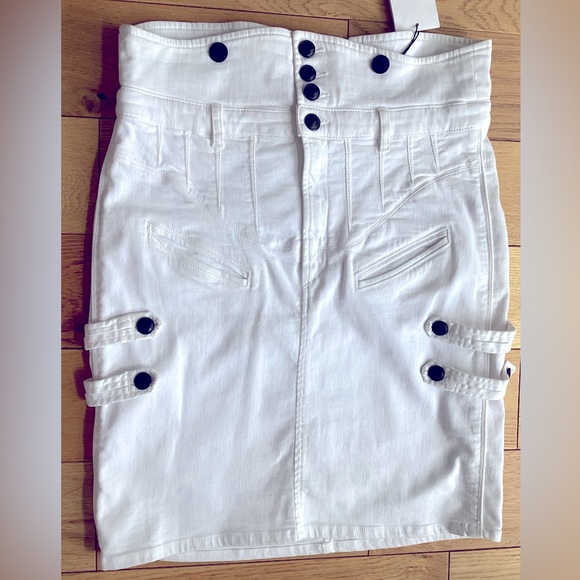 Isabel Marant white Cargo skirt
